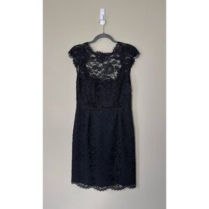 Shoshanna Corlears Olivia Black Lace Dress Size 8